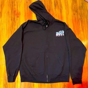 like new rare mens mickey mouse walt disney world 2017 zip up hoodie